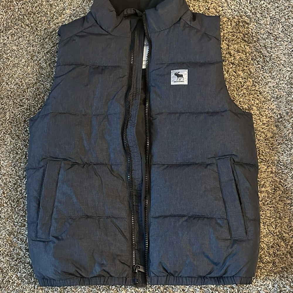 Abercrombie Kids Navy Puffer Vest